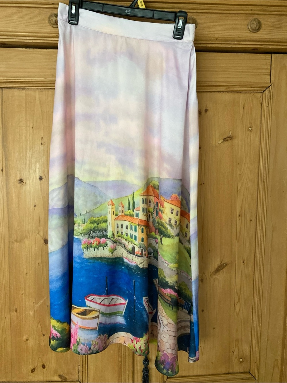 Rachel Zoe Pastel Lilac Elastic-Waist Skirt S